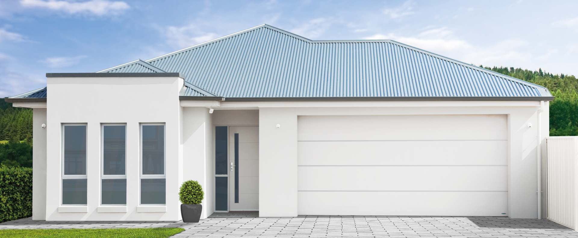 Garagen-Sektionaltor Novoferm RAL 9016 (verkehrsweiß)